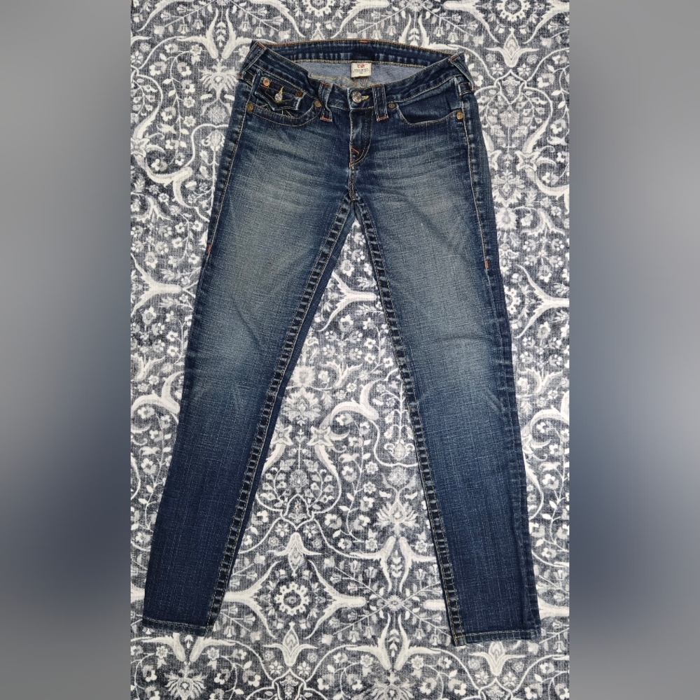 True Religion Dark Blue Skinny Jeans